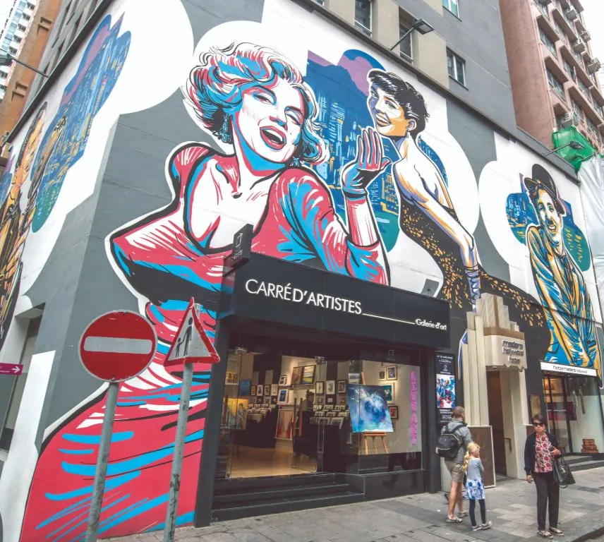 中環木的地酒店Rob Sketcherman名人壁畫